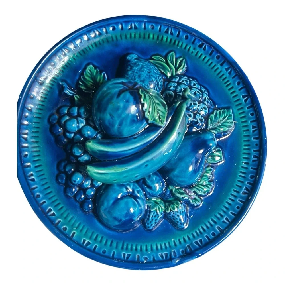 Vintage Inarco Mood Indigo E2432 3D Fruit Wall Plaque 10